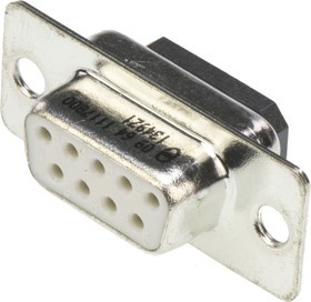 09641117800, 9 Way Panel Mount D-sub Connector Socket, 2.77mm Pitch