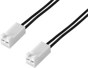 217796-1021, Rectangular Cable Assemblies KK 2.54 SR R-R 2CKT 150MM DISC Sn