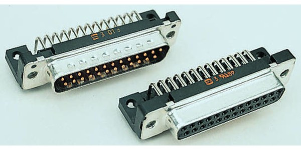 09653227801, D-Sub Standard Connectors DSUB SV ML SSDP ANG73-254 25P