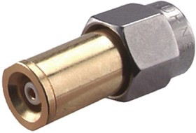 33_SMA-MMBX-50-1/119_NE, Straight 50 RF Adapter SMA Plug to MMBX Socket 6GHz