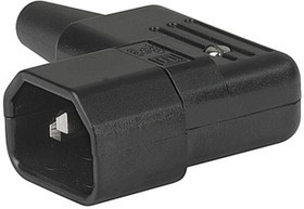 4736.0000, IEC Power Connector, IEC C14 Plug, 15 А, 250 В AC, Винт, Монтаж на Кабель, 4736 Series