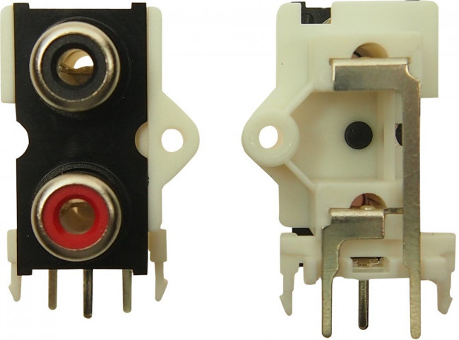 FC684052, Аудио / видео разъем RCA, двойной RCA, на печатную плату, 3 контакт(-ов), Гнездо FC684052, Аудио / видео разъем RCA, двойной RCA, на печатную плату, 3 контакт(-ов), Гнездо