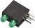 L-934EB/2GD, LED; in housing; green; 3mm; No.of diodes: 2; 20mA; 60°; 2.2?2.5V