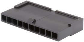 436401001, 43640 Male Housing Plug, 3mm Pitch, 10 Way, 1 Row