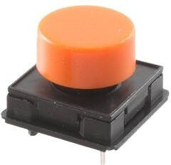 1241.1082.2, Pushbutton Switches MTG 1/2" VKA OR/ ORANGE - 9.25