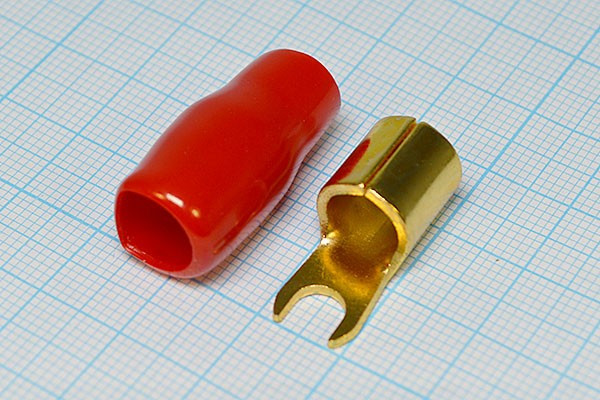 Клемма"U" d 5,3, 16,0S Au, красная