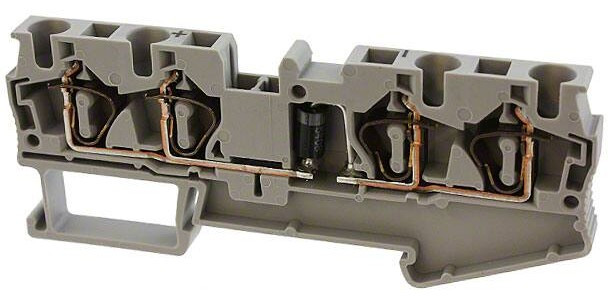 3037782, DIN Rail Terminal Blocks ST 4-QUATTRO-DIO 1N 5408/L-R 3037782, DIN Rail Terminal Blocks ST 4-QUATTRO-DIO 1N 5408/L-R