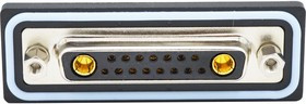 CDFR17W2213L411, Комбинированный разъем D Sub, IP67, NANOOK Series, DB-17W2, Гнездо, 17 контакт(-ов)