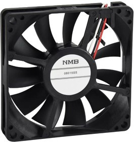 08015SS-12L-AA-00, AXIAL FAN, 80MM, 12VDC, 26.8CFM, 27.5DB
