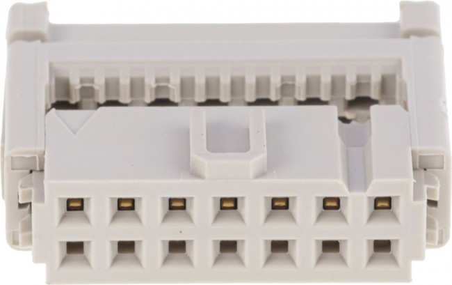 09 18 514 6813, IDC Connector, IDC Receptacle, Female, 2.54 мм, 2 ряда, 14 контакт(-ов), Монтаж на Кабель