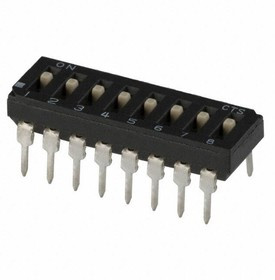 209-8LPST, DIP Switches / SIP Switches SPST 8 switch sections