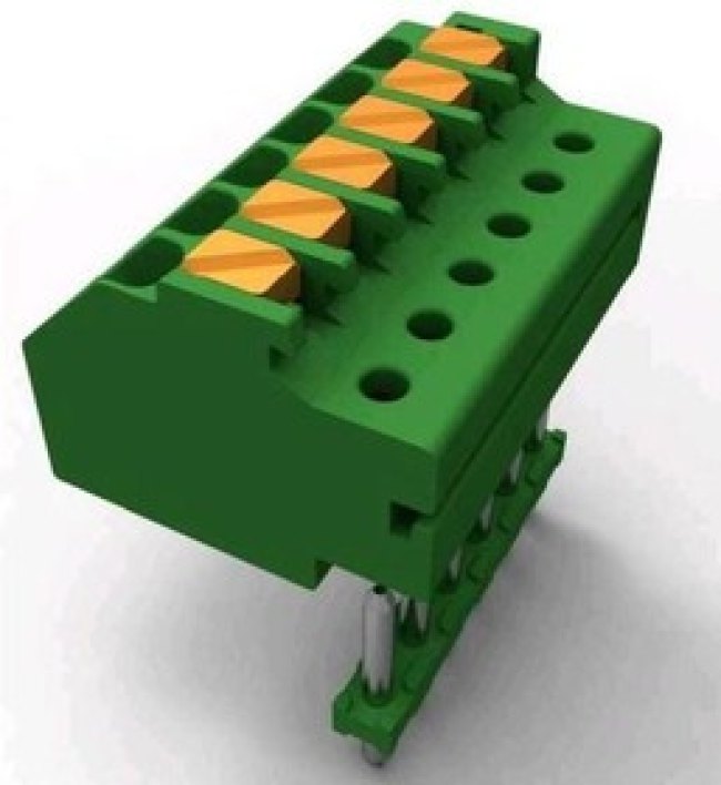 1986716-4, Pluggable Terminal Blocks SPRING TYP FLUSH MNT PLUG, 3.5MM 4POS