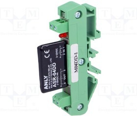 ASR-M04DD-1, Реле: полупроводниковое, Uупр: 5-32ВDC, 4А, 3-60ВDC, DIN, IP00