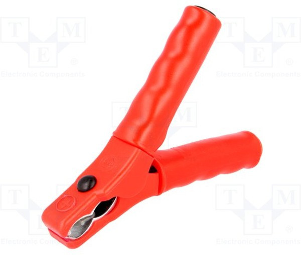 PZA7524-RT, Зажим "крокодил", 36А, 70ВDC, красный, Диап.захвата: макс.25мм PZA7524-RT, Зажим "крокодил", 36А, 70ВDC, красный, Диап.захвата: макс.25мм