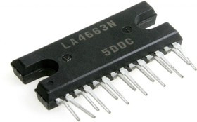 LA4663(N), УHЧ 2x13Вт (12В/4 Ом) 40дБ LA4663(N), УHЧ 2x13Вт (12В/4 Ом) 40дБ