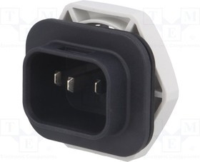 4312.0000, Разъем: питания AC, коннекторы 4,8x0,8мм, "папа", 4761, 10А, PIN: 3