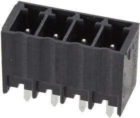 1967074, Pluggable Terminal Blocks 4 Pos 3.5mm pitch Through Hole Header