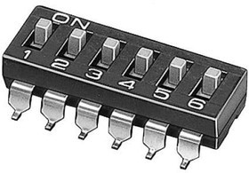 A6S-2102-PMH, DIP Switches / SIP Switches Manual DIP Switch Tape &amp; Reel