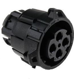 121583-0000, APD 4 Pole Din Plug, DIN 72585, 48 V dc IP67, IP69K, Male, Cable Mount