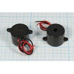 Зуммер пьезоэлектрический с генератором, размер 23x19m33, напряжение 4~8В, частота 3.4кГц, контакты