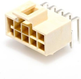105314-2110, Headers &amp; Wire Housings NANOFIT HDR RA DLR 10CKT TIN NAT