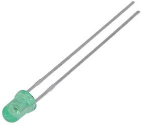 HLMP-Y802-F0000, Standard LEDs - Through Hole AllnGap Green