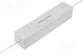 CRL40W-47R, Резистор: проволочный, керамический, THT, 47Ом, 40Вт, ±5%