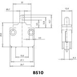 Мини-выключатель мгновенного действия, 1НО+1НЗ, 250 В AC, 16 А BS1012 Мини-выключатель мгновенного действия, 1НО+1НЗ, 250 В AC, 16 А BS1012