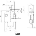 Мини-выключатель мгновенного действия, 1НО+1НЗ, 250 В AC, 16 А BS1012 Мини-выключатель мгновенного действия, 1НО+1НЗ, 250 В AC, 16 А BS1012