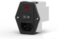 PE0SXSS60, AC Power Entry Modules 6AMP FLANGE MOUNT