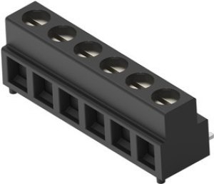 2383938-6, Клеммная колодка типа провод к плате, 5 мм, 6 вывод(-ов), 30 AWG, 16 AWG, 1.31 мм², Винт