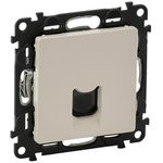 753538, Valena LIFE Розетка телефонная RJ11 одиночная с лицевой панелью слоновая кость