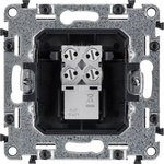 753538, Valena LIFE Розетка телефонная RJ11 одиночная с лицевой панелью слоновая кость