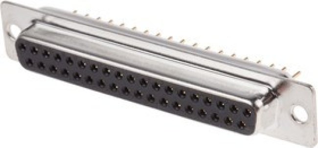 37 Way Through Hole D-sub Connector Socket, 2.77mm Pitch