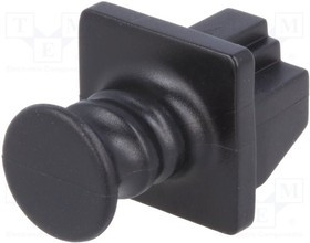 LOG-MP0060, Заглушка, Цвет: черный, на корпус, Применение: гнезда RJ45