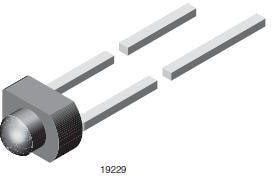 TLUR2400, LED, RED, TH, 15MCD, 630NM
