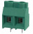1714971, 32A 1000V Зеленый Прямой pin 9.52мм 1 2 P=9.52мм Клеммная колодка