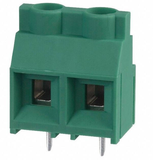 1714971, 32A 1000V Зеленый Прямой pin 9.52мм 1 2 P=9.52мм Клеммная колодка