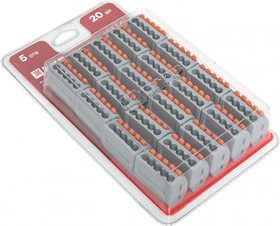 plc-smk-415b-20, Клемма СМК 222-415 с рычагом 5 отверстий блистер (20шт.) EKF PROxima