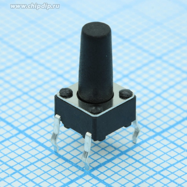 KLS7-TS6601-11-180 (IT-1102K), Кнопка тактовая прямая 6х6х11мм 4pin