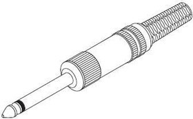 171-1201-EX, Phone Connectors PHONE 1/4" MONO