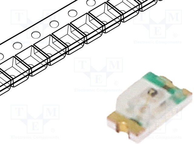 LL-S192UAC-1A, LED; SMD; 0603; amber; 80?120mcd; 1.6x0.8x0.6mm; 130°; 1.5?2.4V