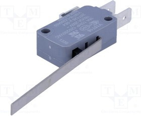 V15T16-CZ200A03, Микропереключатель SNAP ACTION; с рычагом; SPDT; 16A/250ВAC V15T16-CZ200A03, Микропереключатель SNAP ACTION; с рычагом; SPDT; 16A/250ВAC