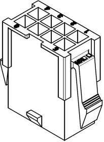 39-01-2106, Headers &amp;amp; Wire Housings 10 CKT PLUG HOUSING