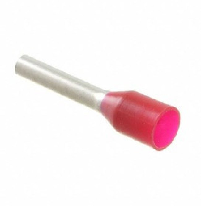 2400.0/100, Terminals INSULATED H1.5/10 RED FERRULE
