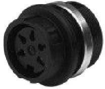T3427-500, Circular DIN Connectors FEMALE RECEPTACLE 6 WAY