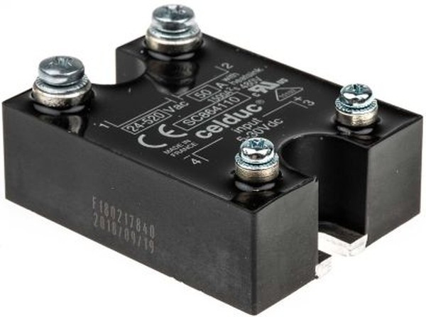 SC864110, SC8 Series Solid State Relay, 50 A Load, Panel Mount, 520 V rms Load, 30 V dc Control SC864110, SC8 Series Solid State Relay, 50 A Load, Panel Mount, 520 V rms Load, 30 V dc Control