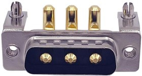 684M3W3103L621, Комбинированный разъем D Sub, Power-D 684M Series, DA-3W3, Штекер, 3 контакт(-ов), 3 Силовых