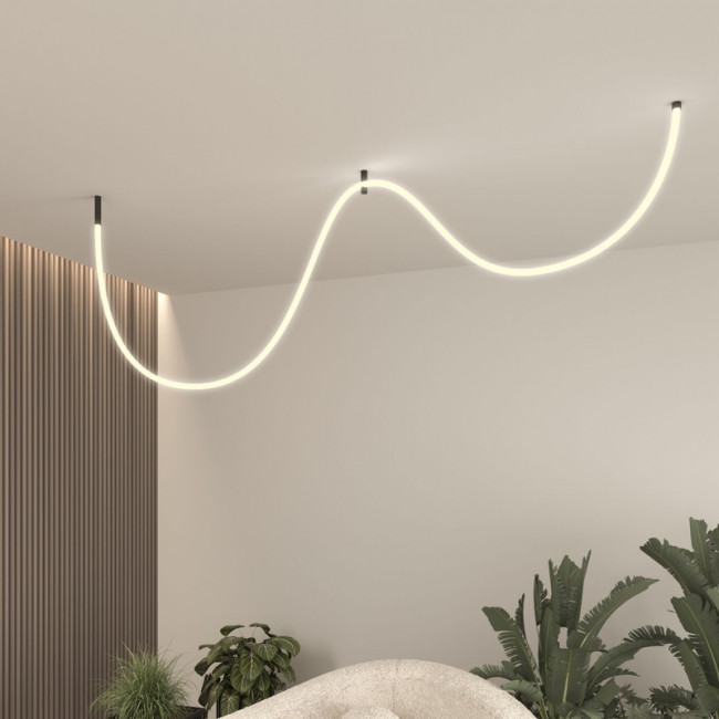 Гибкий неон 336Led 12W IP20 3000K Full light круглый теплый белый, 3 м (24V 12W 336Led 2835 IP20)