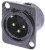 NC3MD-L-B-1, XLR Connectors 3C MALE BLACK METAL SIL CONTACTS NC3MD-L-B-1, XLR Connectors 3C MALE BLACK METAL SIL CONTACTS